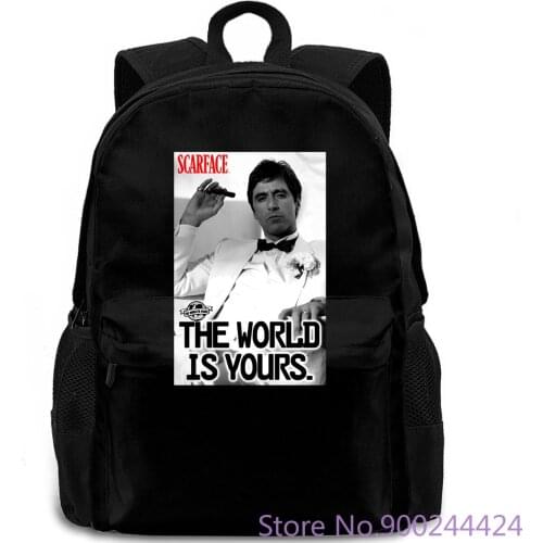 Scarface The World Is Yours MenS Al Pacino Tony Montana S-3Xl Summer Style Men Plus Size backpack
