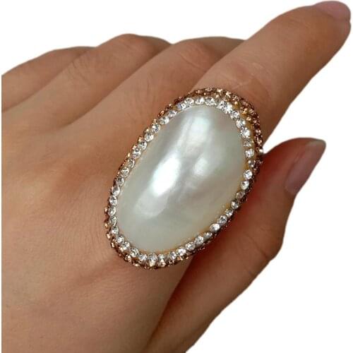 SETTIMANA Rings With Crystals