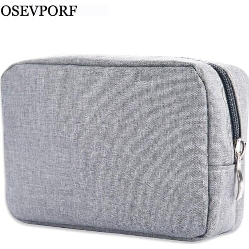 Storage Bag Case Farbic Cloth Square Purses Waterproof Card Key Holder Coins Pouch Earphone Bag Carry Cable Travel Organzier Box