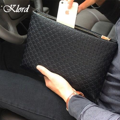 Yesetn Bag 101519 mens handbag business leisure large capacity bag soft leather iPad bag envelope bag
