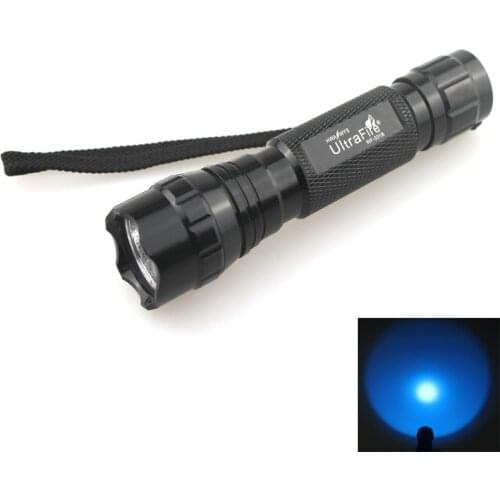U-F WF-501B 3W CREE XR-E Q5 Blue Light 465nm-485nm LED Flashlight (1x18650)
