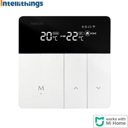 Intellithings MiHome WiFi Smart Temperature Controller Thermostat for Electric Floor Heating Mijia APP Voice Control Timer