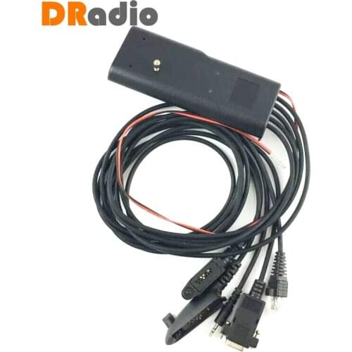 Universal RIB-Less 5 IN 1 Programming Cable HKN9857 For Walkie Talkie Motorola GM300 GP328 GP340 GP3688 GP88 CP140 Two Way Radio