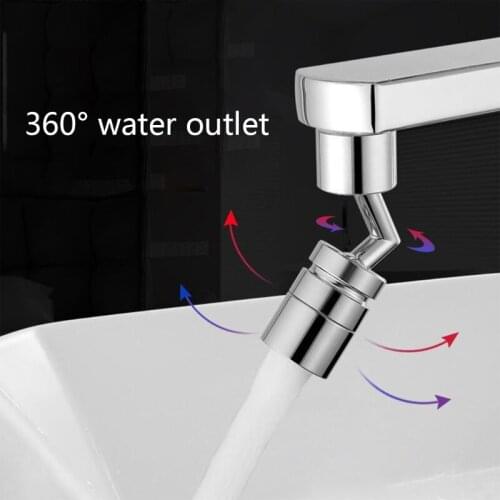 720 Degree Rotation Splash-Proof Swivel Faucet Movable Kitchen Bathroom Sink Aerator Water Filter Nozzle Tap Head