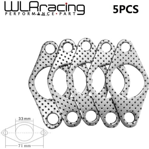 WLR - 5 PCS GRAPHITE ALUMINUM WASTEGATE DUMP PIPE TUBE FLANGE GASKET 35MM/38MM TURBOCHARGER WLR4954
