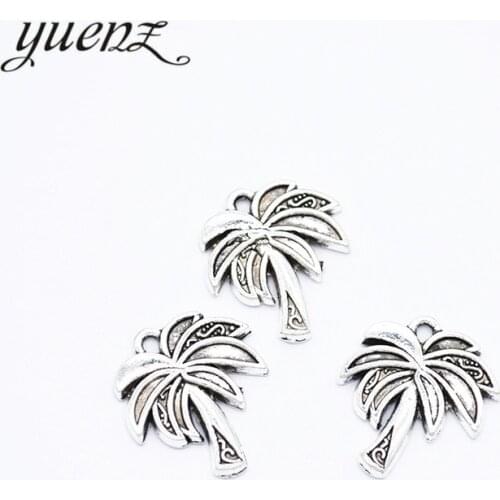YuenZ 10pcs Antique silver color alloy Metal tree pendant Charms for Jewelry Making Diy Handmade Jewelry 20*18mm Q254