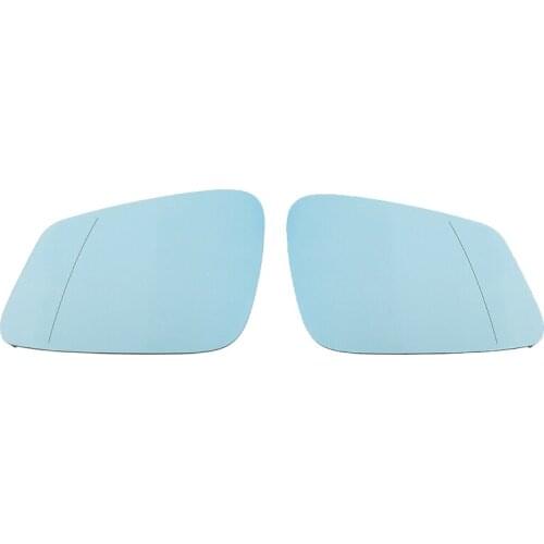 Wing Door Mirror Rearview Mirror Glass Heated Blue For-BMW 5 6 7 Series F07 F10 F11 F06 F12 F01 F02