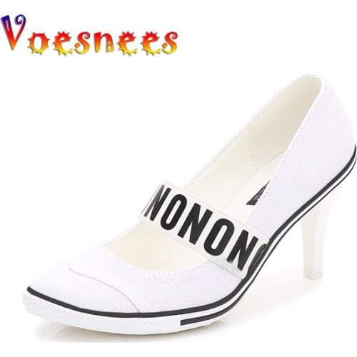 2019 Casual Shoes Woman Autumn New Korean Version Spring Autumn Fashion Female Single Shoes Pointed High 8cm With Fine Shallow