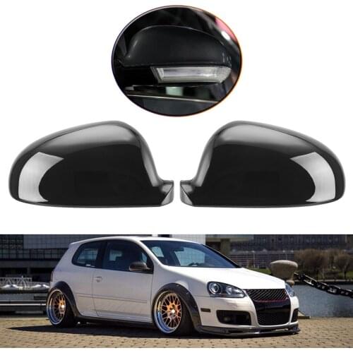 1Pair ABS Car Exterior Replacement Parts Rear View Mirror Shell Mirror Caps for VW Jetta Auto Accessories