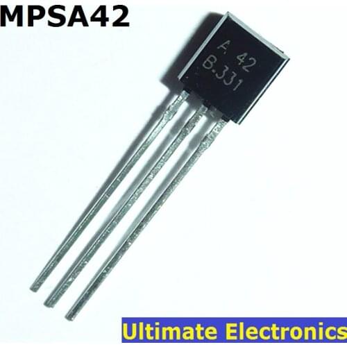 100pcs/lot MPSA42 TO-92 0.5A / 300V NPN Transistor