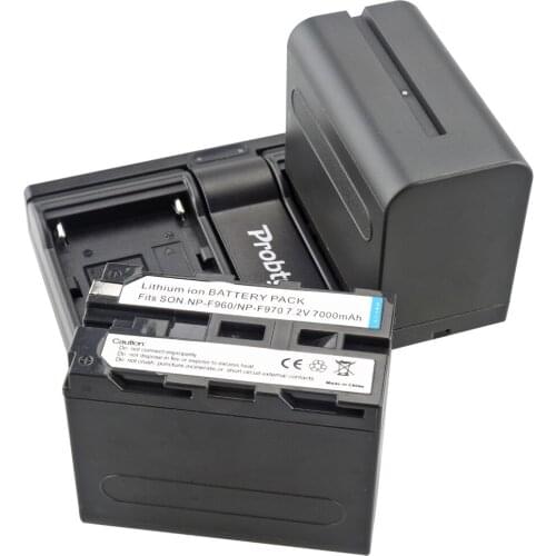 2Pcs NP-F970 NP-F960 NP F960 NP F970 Battery + USB Dual Charger for Sony DCR-VX2100 HDR-AX2000 FX1 FX7 FX1000 HVR-HD1000U V1U