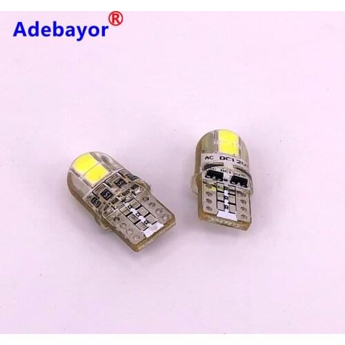 3000PCS New T10 W5W High Quality 3030 Chips Silica gel 4 LED Car Parking Light Source Auto Reading Dome Lamp Wedge Tail Side