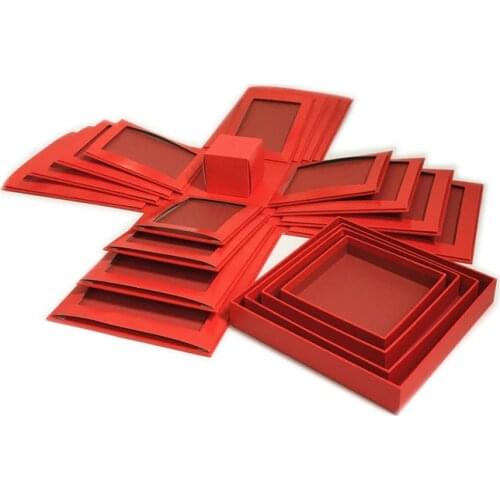 5pcs/set party gift card tissue paper birthday tropical vibes only boxes open mystery gift box Proposal ring/gift package