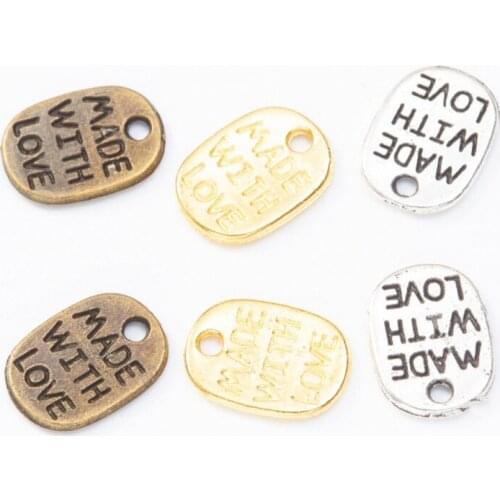 50Pcs/Pack DIY Retro Alloy Jewelry Accessories Cute Small Pendant Handmade Sewing Craft Garment Accessories Bags Jeans Suppliers