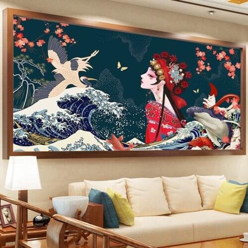 Diamond Painting of The New Style of Chinese Opera Characters In The Living Room Is Decorated with Diamond Embroidery