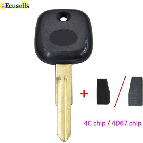 Transponder Key Shell Case Fob for Daihatsu Charade Cuore Esse Materia Mira Sirion Terios Trevis Move YRV 4C/4D67 Chip TOY41R