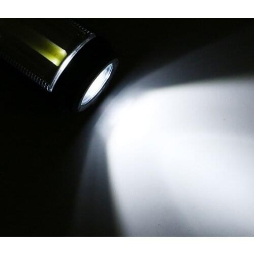 COB LED Car Inspection Work Flashlight Hand Torch with Magnetic Hanging Buckle Top and Body Light