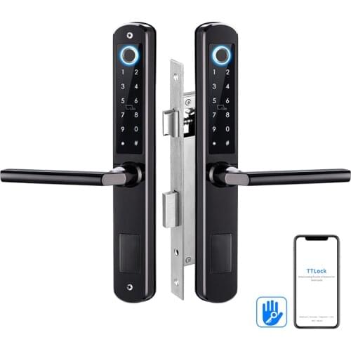Double Side Smart Keyless Biometric Fingerprint Lock ttlock app waterproof digital lock for outdoor gate