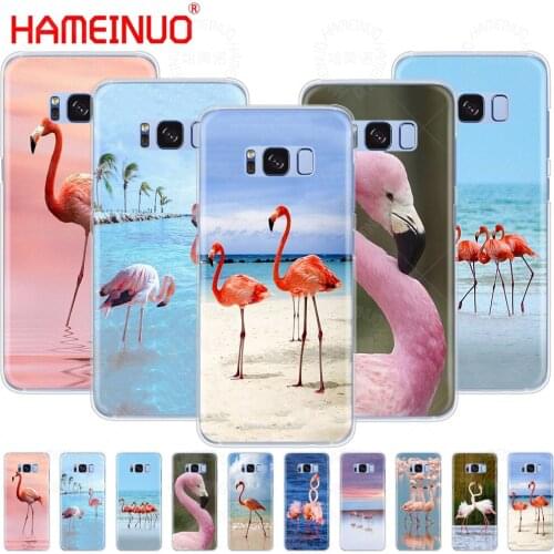 HAMEINUO Beautiful Flamingo cell phone case cover for Samsung Galaxy S9 S7 edge PLUS S8 S6 S5 S4 S3 MINI