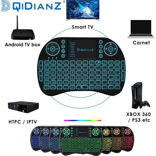 I8 keyboard Wireless MINI Keyboard USB Air Mouse backlit Touchpad For Smart Android TV Box Play Game pc AAA Battery