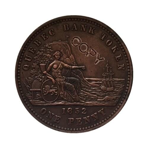 Canada 1852 1 Penny coins COPY 34.1MM
