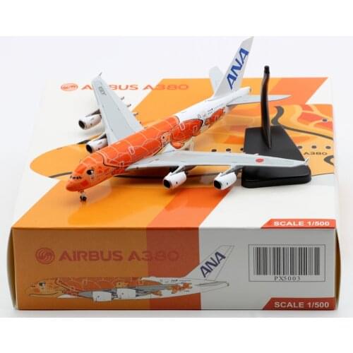 1:500 Alloy Collectible Plane JC Wings PX5003 ANA Airlines "Flying Honu Livery" Airbus A380 Diecast Aircraft Jet Model JA383A