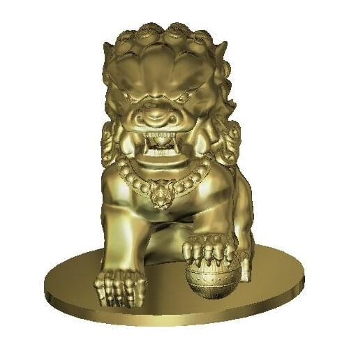 L1 3d Lions Relief Sculpture Model CNC router milling engrave STL file