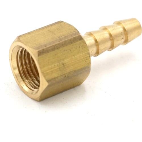 1/8" NPT Female x 3/16" Hose Barbed Tail Brass Fuel Fittings Connectors Adapters Max Pressure 229 PSI