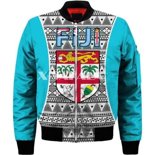 Mens Unisex 3D Bomber Jackets Fiji Polynesian Print Zipper Flight Jacket Casual Unisex Harajuku Women Streetwear Thick Coats-4