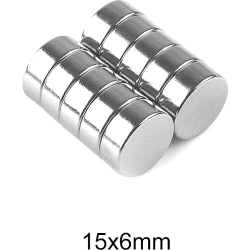 5/10/20/30/50PCS 15x6 mmSmall Round Magnet 15mm X 6mm Disc Neodymium Magnet N35 15x6mm Permanent Magnet strong 15*6 mm