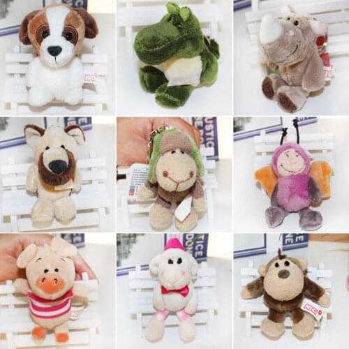 10cm plush forest animals Car keychain Pendant Bag decoration good quality sfot doll Christmas birthday gifts for kids