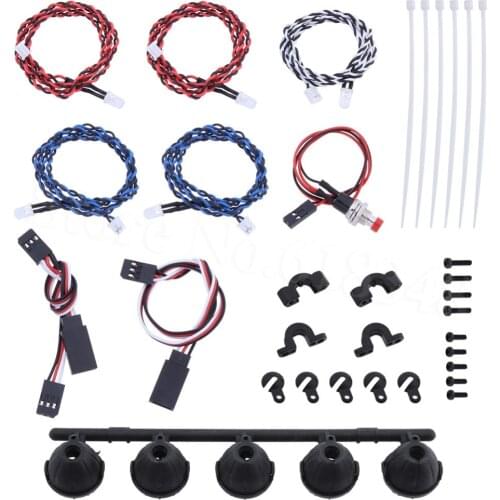 RC Crawler Car LED Light Bar Luggage Rack For Traxxas TRX-4 Scale And Trail Crawler Car Upgrade Parts