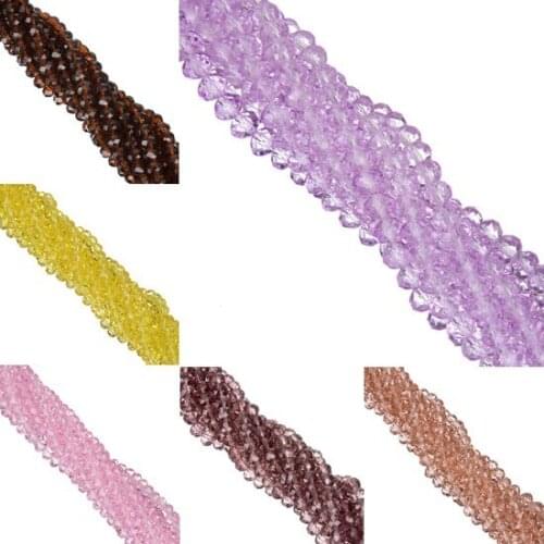 High Quality DIY Handmade Beaded Material Crystal Glass Stand Beads Candy Color Transparent Glass Beads 100PCS/lot 6MM
