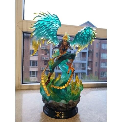 [Funny] 39cm Japan Anime One Piece Phoenx Marco GK PVC Action Figure statue Collectible Model home decoration toy kids gift