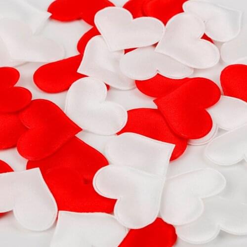 100Pcs 2cm 3cm Love Heart Shaped Sponge Petal For Wedding Decoration Handmade DIY Petals Birthday Table Decor Party Supplies
