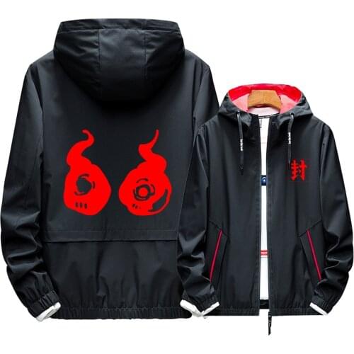 Black Toilet-bound Hanako-kun Comic Cosplay Hot Sale Hoodie Luminous Print Zipper New Fashion Popular Casual Summer Thin Jacket