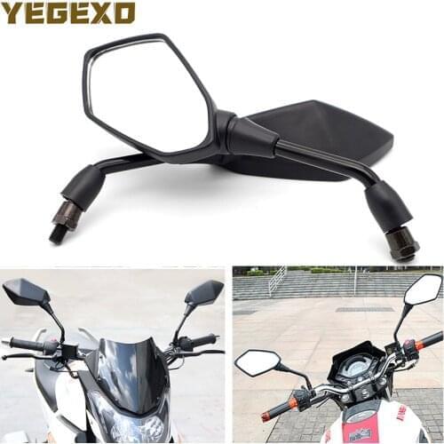 Black Motorcycle Mirror Side Mirrors Adapter Accessories For HONDA XR 600 CB600 HORNET XR 250 VTX 1300 VFR800 SHADOW 125 TORNEO