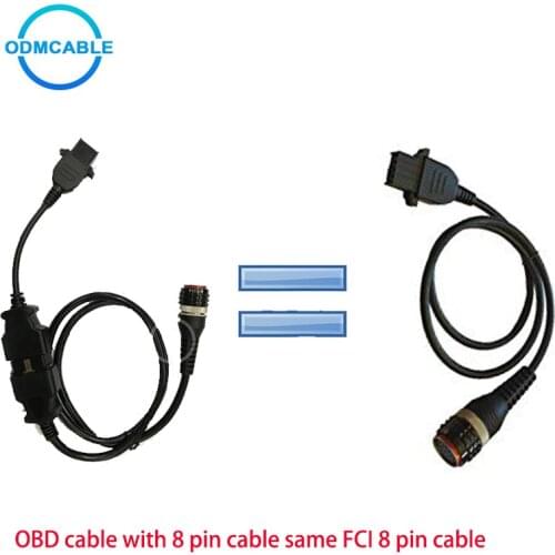 Diagnostic auto for FCI 8 pin cable 88890300 diagnostic adapter construction equipment Excavator truck diagnostic scanner