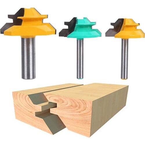 Router Bit Set Trimming Milling Cutter Wood Bits Tungsten Carbide Cutting Woodworking Trimming 6.35/12.7mm Shank Milling Cutter