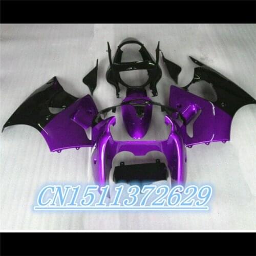 Dor-NEW HOT purple black motorcycle fairings set for 2000 2001 2002 Kawasaki ZX6R fairing kits ZX 6R 00 01 02 D injection