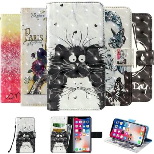 3D flip wallet Leather case For Bluboo D5 D6 Pro S3 D1 D2 S1 S8 Lite S8+ plus Dual Edge Maya Phone Cases