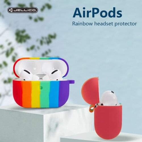 Jellico Candy Colors Soft Silicone Case For Apple Airpods Pro Air Pods 3 Wireless Bluetooth Earphone Case Candy Color Box