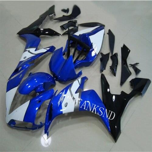 Injection motorcycle fairing kits fit for YAMAHA 2004 2005 2006 YZFR1 04 05 06 YZF R1 white blue plastic fairings kit