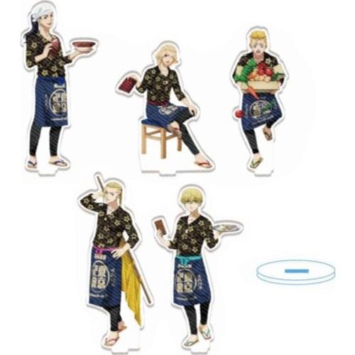 Tokyo Revengers Anime Cosplay Stand Manjiro Ken Takemichi Hinata Atsushi Chibi Kawaii Fans Collection Props Model Toy Gift