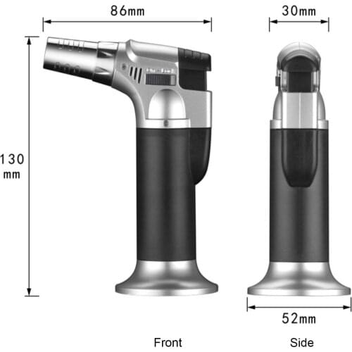 Portable Zinc Alloy Flame Gun Barbecue Heating Ignition Grill Kitchen Blow Torch Butane Lighter Burner Flame