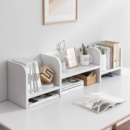Nordic Simple Bookshelf Desk Book Shelf Creative Bookshelf Student Home Space-saving Economical Simple Storage Rack Furniture