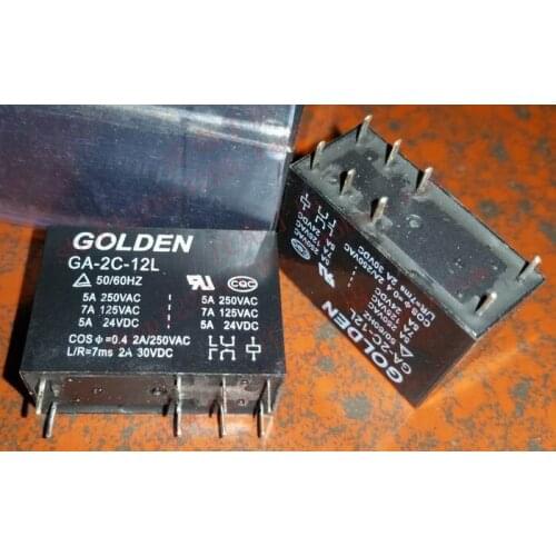 Relay GA-2C-12L 14F-2C-12V 8-pin double-5A