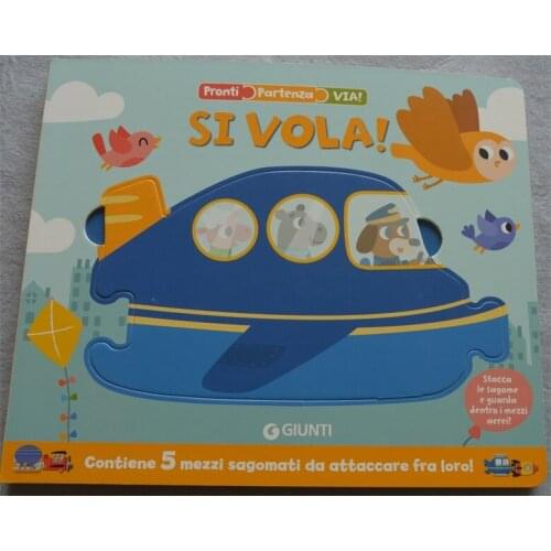 Parent Child Kids Italian Book Early Education Enlightenment Lovely Cute Picture Bedtime Story Cardboard Libros Book Age 2-6