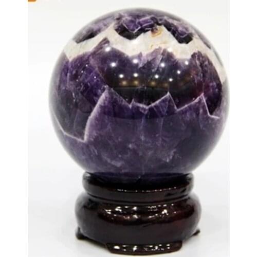 BEST!! NATURAL Dream Amethyst Crystal Sphere Ball Orb Gem Stone A2