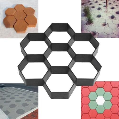 Hexagon Paving Mould Path Pathway Patio Pavers Garden Stones Shaper Template
